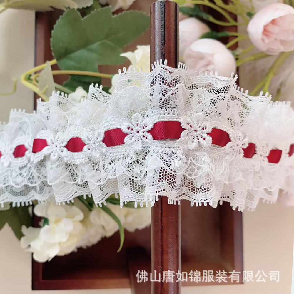 唐如锦 复古水溶刺绣蕾丝Lol丝带/绸带/布带