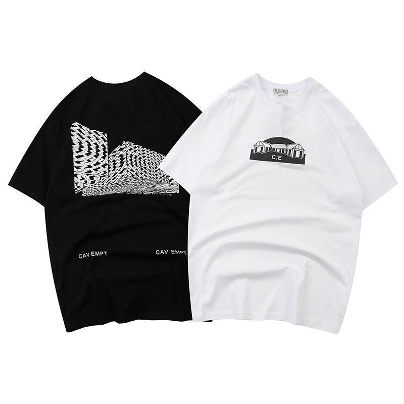 cav cavempt c.e 20ss 圆领几何图案印花短袖 tee 房子 ins日潮