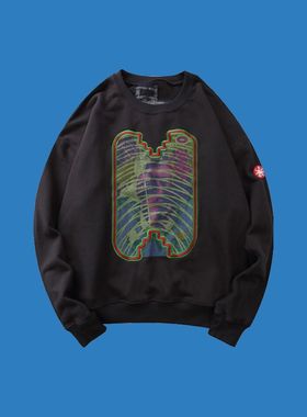 CAVEMPT日系潮牌CAV EMPT CE刺绣圆领卫衣复古重磅男女情侣外套潮