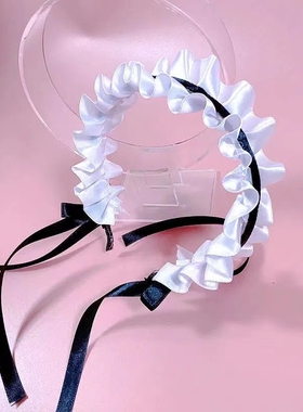 发饰百搭小物暖KC手作娘原创头饰COS暖发箍黑白洛丽塔LO奇迹女仆