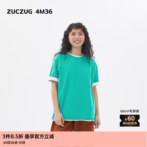 ZUCZUG4M36针织布宽松短袖T恤