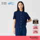 衬衫 素然klee 女士休闲柔软舒适环保棉靛蓝染针织短袖 秋季 klee