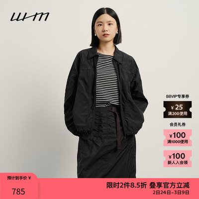 WHM轻薄尼龙绗缝设计感短外套