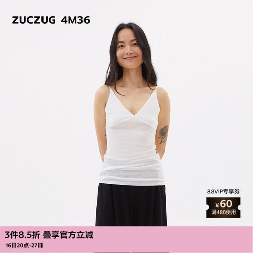 ZUCZUG4M36罗纹针织布V领吊带