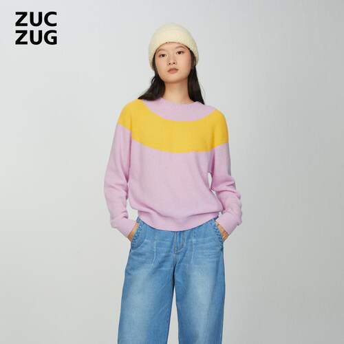 ZUCZUG圆盘机长袖套头针织衫
