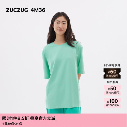 ZUCZUG4M36针织布超宽松短袖T恤