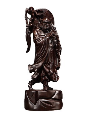 达摩祖师客厅玄关禅意风红木佛像