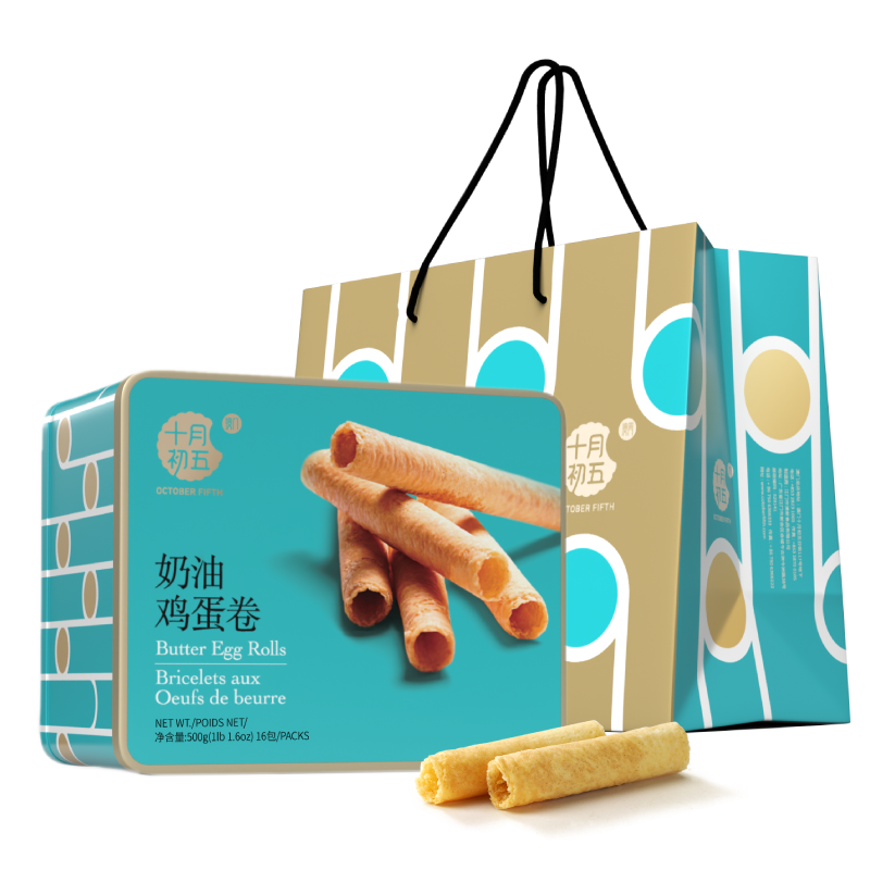十月初五-500g奶油鸡蛋卷（铁罐）办公室解馋休闲零食小吃送礼,零食/坚果/特产,糕点礼盒/伴手礼,淘宝优惠券,粉丝福利购,淘宝优惠卷
