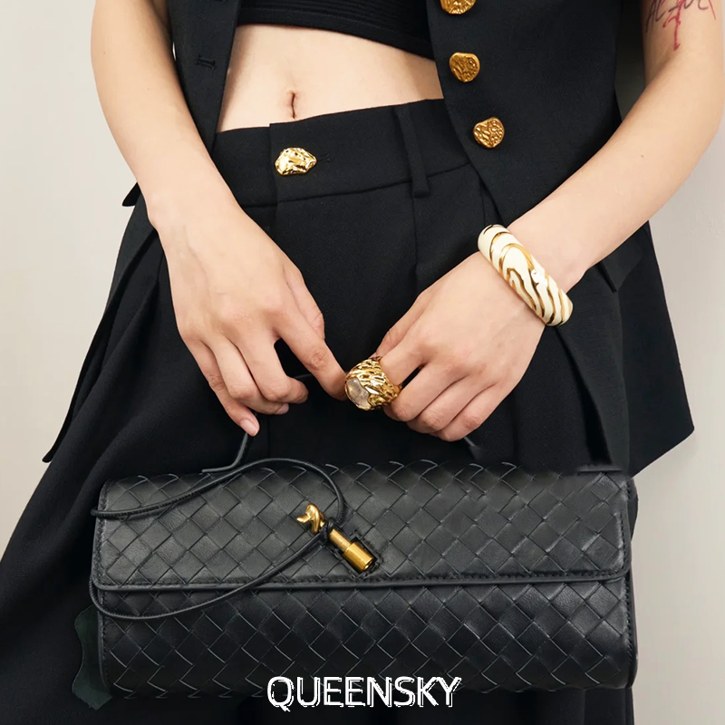 欧美复古斑马纹开口金珐琅手镯