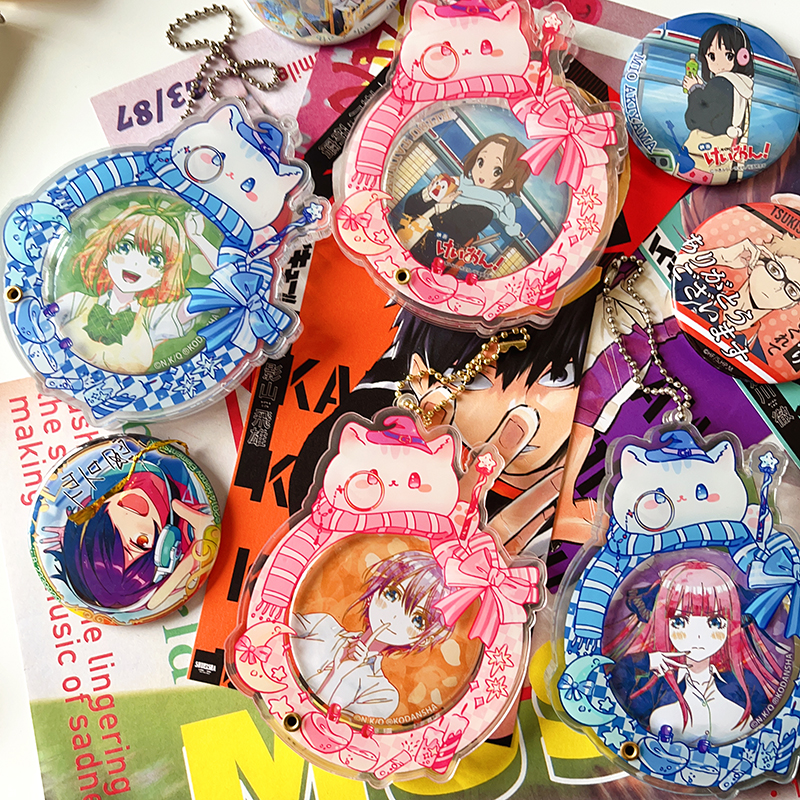 魔法猫咪亚克力谷子收纳徽章保护