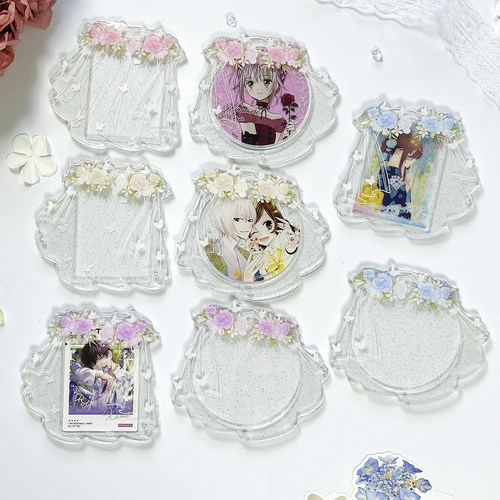 花环头纱杯垫卡框亚克力谷美