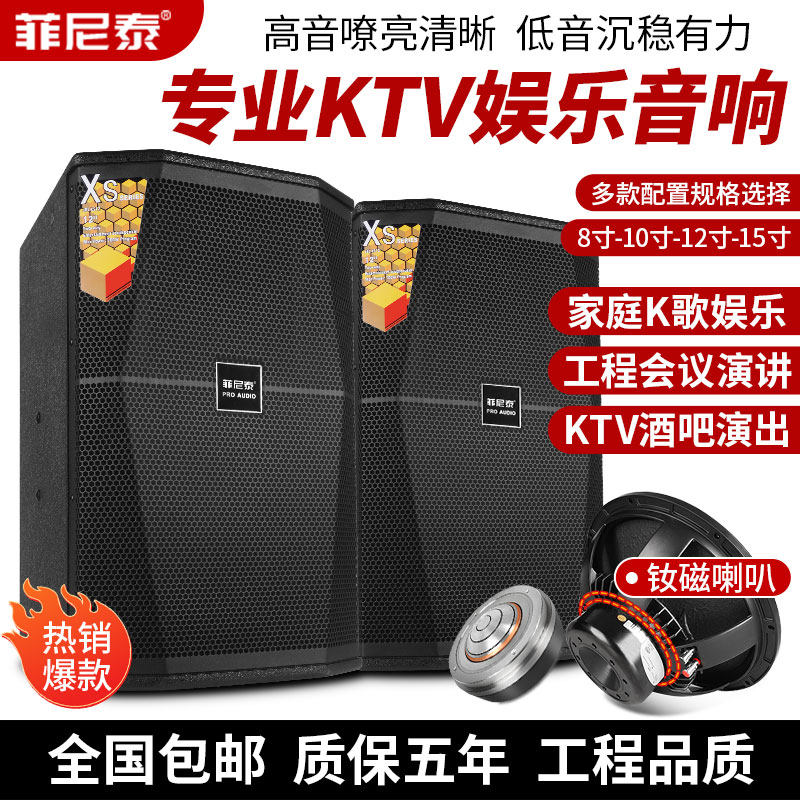 专业12寸ktv舞台钕磁大功率音箱婚庆演出会议KTV工程hifi音响
