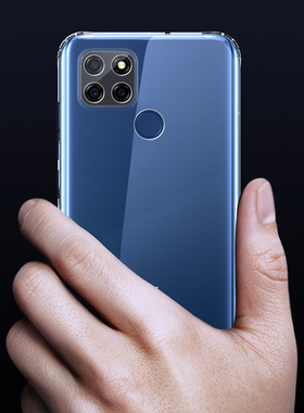 彪翔 适用于真我Q2i手机壳透明软壳微磨砂黑色保护套全包防摔男女