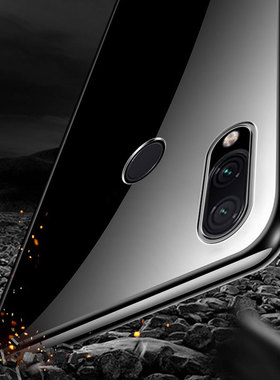 彪翔 小米RedmiNote7手机壳红米Note7Pro透明软壳微磨砂黑色保护套全包防摔男女