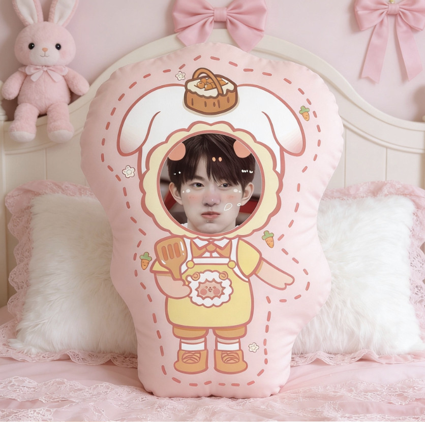 抱枕定制照片真人diy来图定做公仔靠枕卡通玩偶生日礼物泡泡玛特