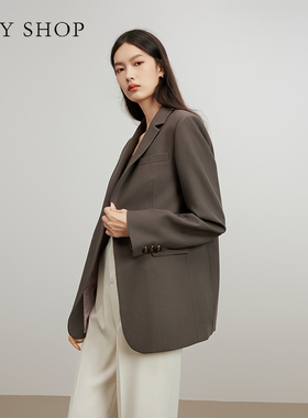 TKY SHOP女士时尚休闲西服10G1BA03N068