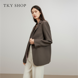 TKY SHOP女士时尚休闲西服10G1BA03N068
