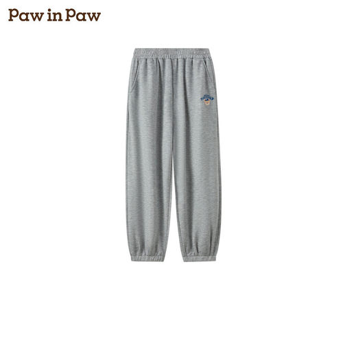 PawinPaw卡通小熊童装26年夏季款男童针织裤休闲裤PCTMG2312K