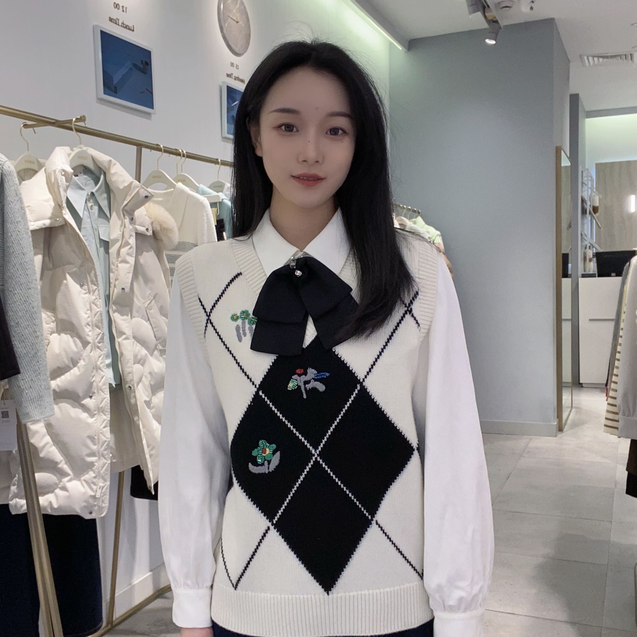 诗凡黎女士时尚休闲毛衫3EC130071
