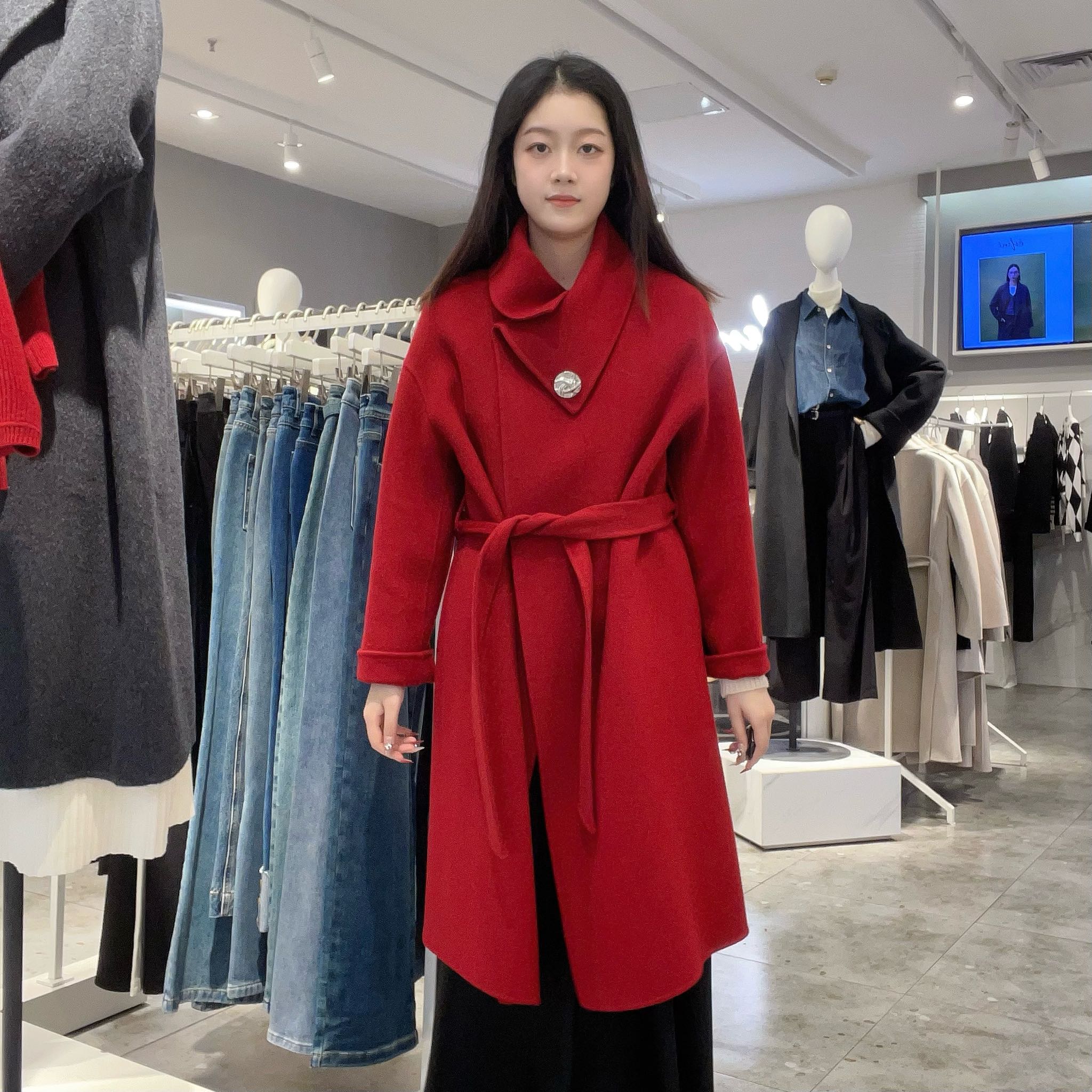 伊芙丽女士时尚优雅大衣1EC270222