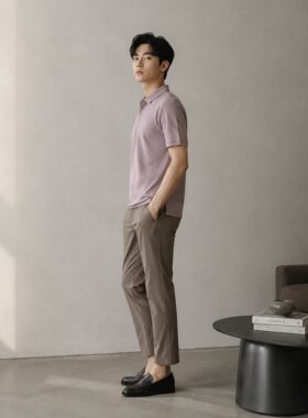 LOUIS ROYER 小蜜蜂夏季男士休闲短袖Polo衫FM611827-062