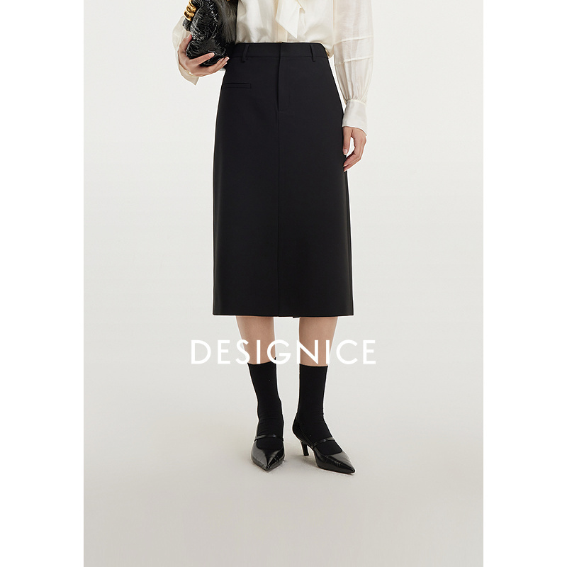 迪赛尼斯 通勤气质 高腰半身裙