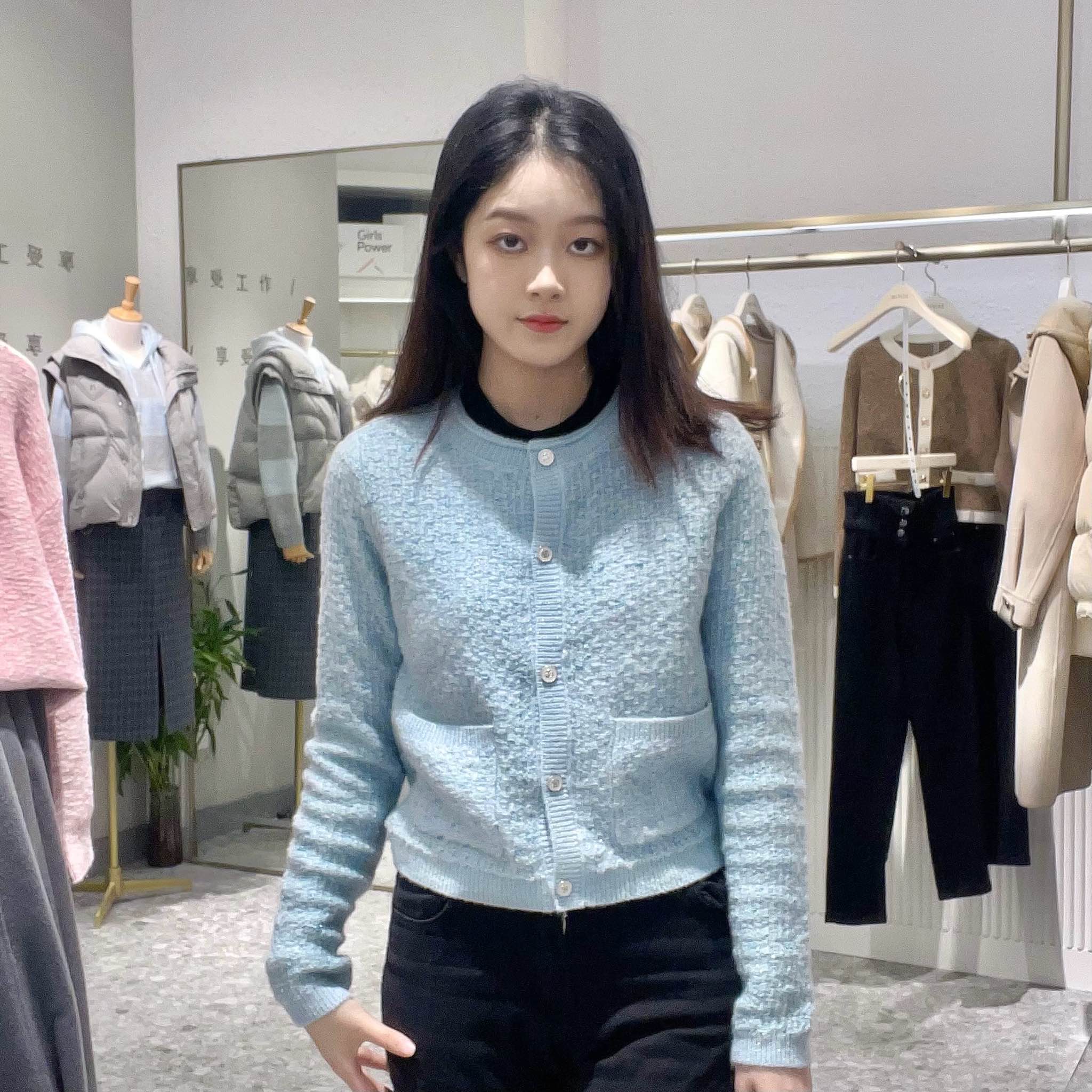 诗凡黎 女士简约时尚毛针织衫3EB233141