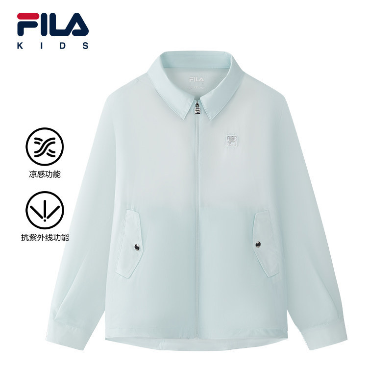 【抗紫外线】FILA斐乐儿童童装服2026年秋女中大童外套K12G632705