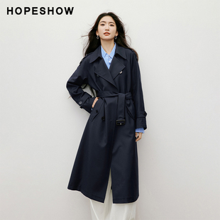 红袖 90125280704 宽松气质长风衣