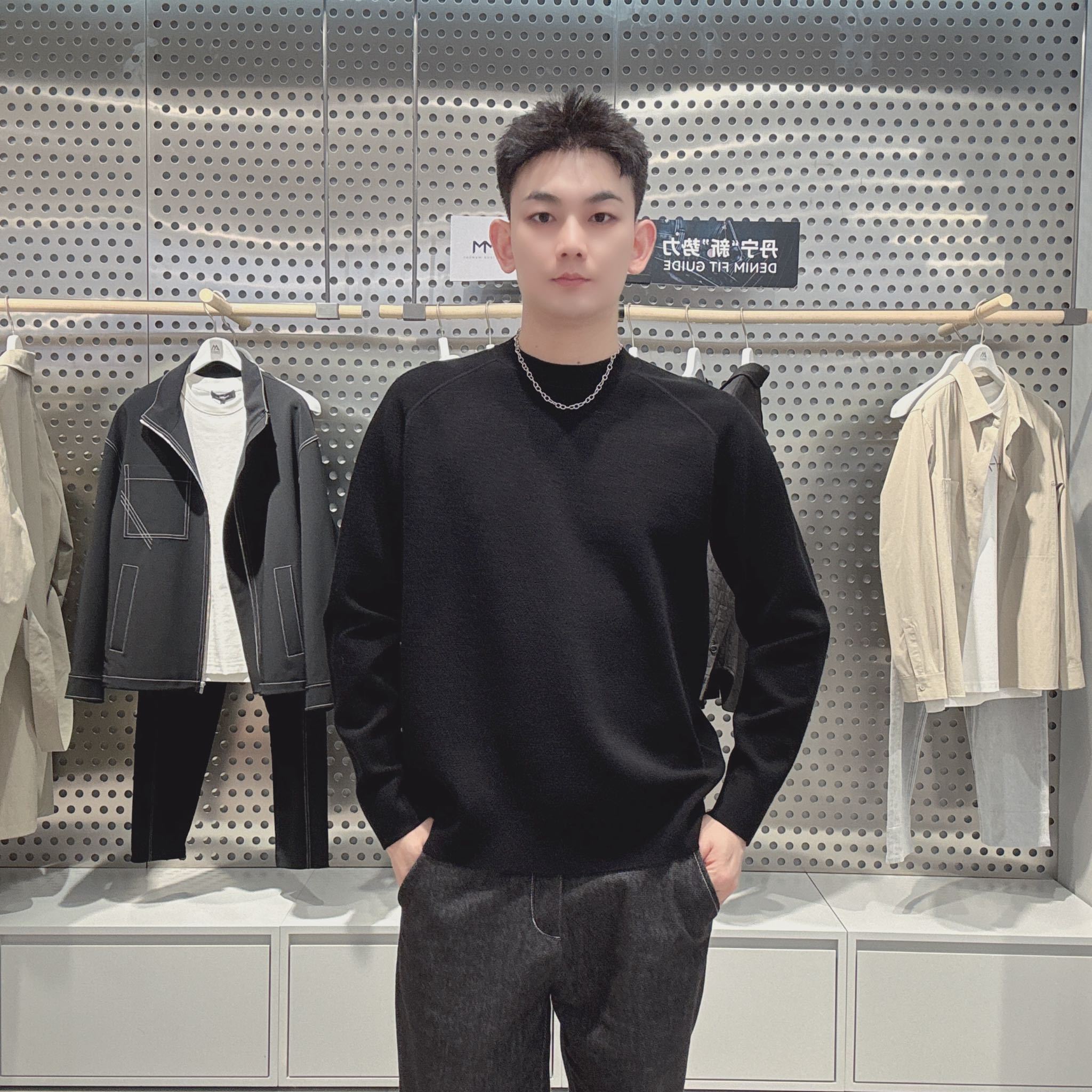 麦檬男士简约时尚针织衫9F9130192图片