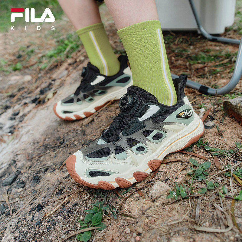 FILA KIDS斐乐童鞋儿童户外鞋2026夏季新款旋钮运动鞋K15B622504