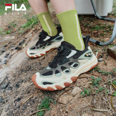 FILA KIDS斐乐童鞋儿童户外鞋2026夏季新款旋钮运动鞋K15B622504