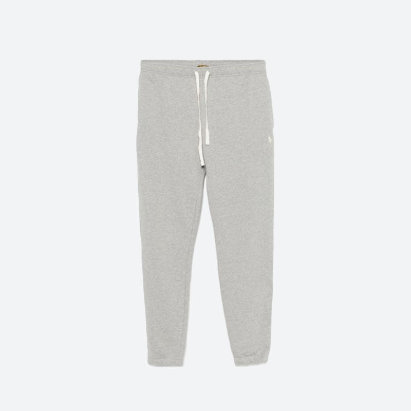 RALPH LAUREN/拉夫劳伦 纯色Logo刺绣休闲束脚运动长裤 710916699