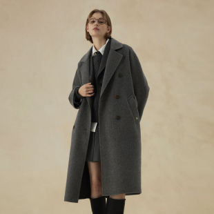 【绵羊毛＋牦牛绒】Eland毛呢外套女长期主义大衣24冬EEJWE4TE04