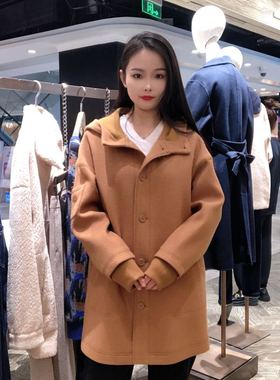 LanaFaY啦娜菲女士简约优雅羊毛大衣L2D710