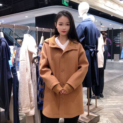 LanaFaY啦娜菲女士简约优雅羊毛大衣L2D710