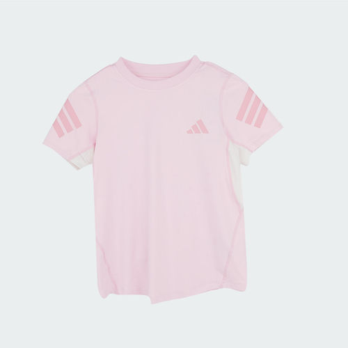 Adidas阿迪达斯儿童装女童圆领速干运动短袖KG5987