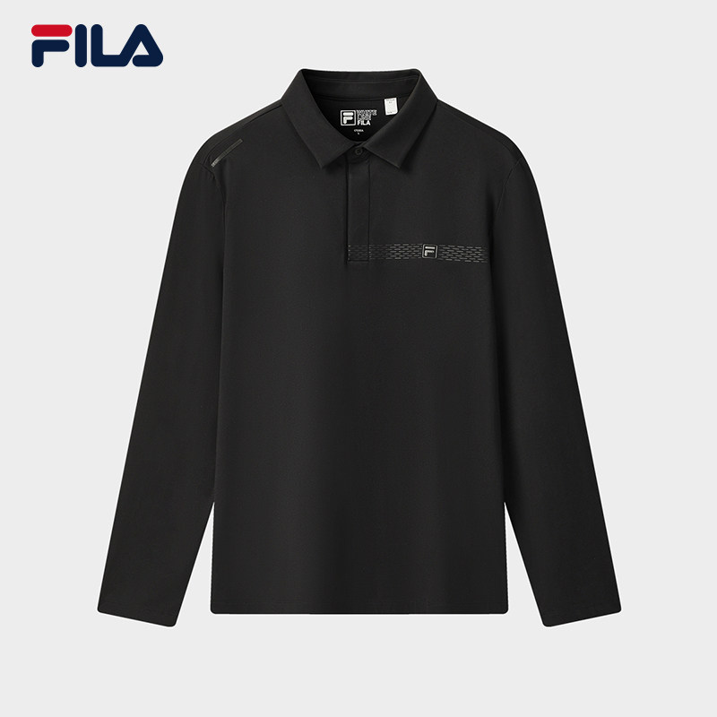 FILA 斐乐官方男子针织长袖POLO衫2025冬季上衣F11M543218A,运动服/休闲服装,运动POLO衫,淘宝优惠券,粉丝福利购,淘宝优惠卷