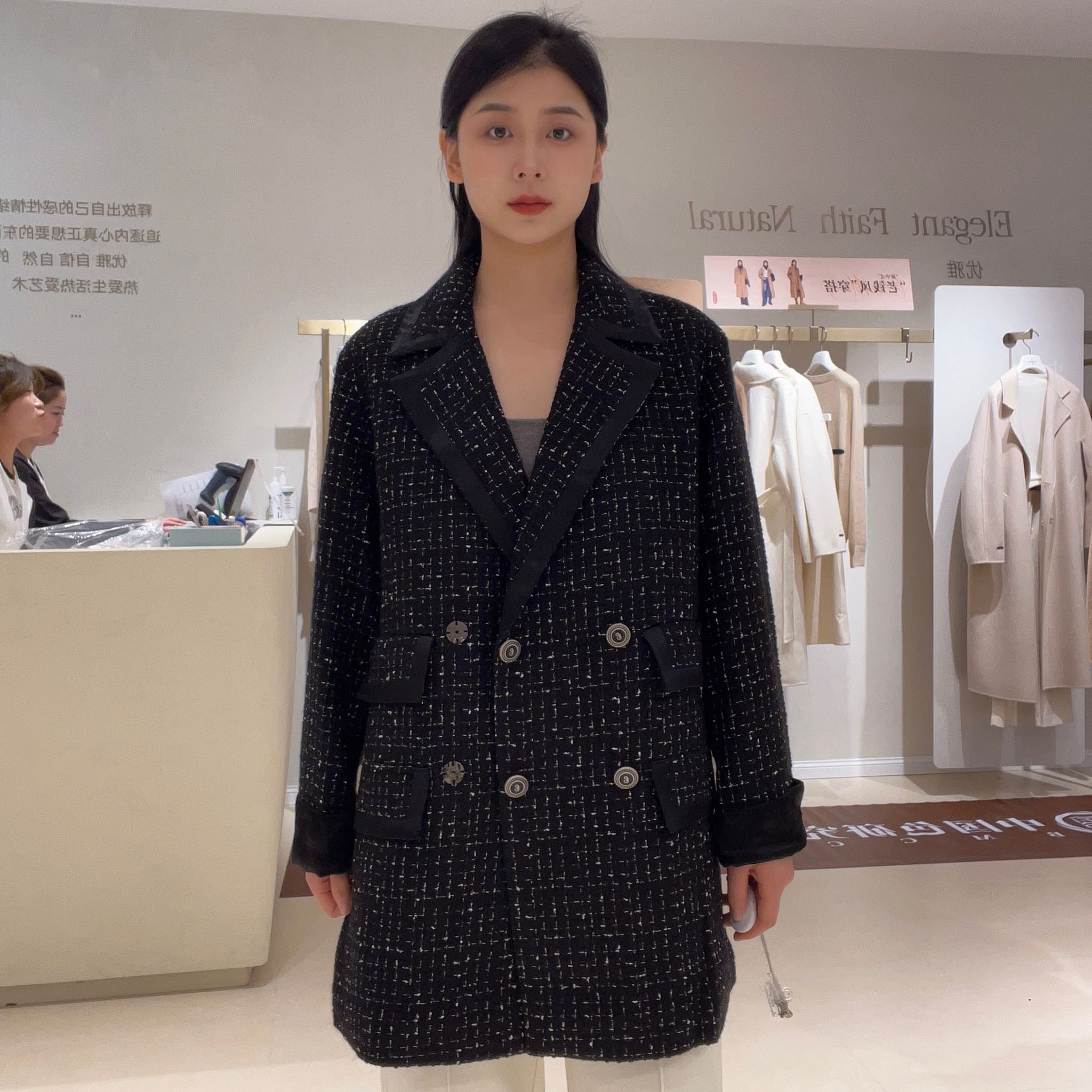 伊芙丽女士时尚简约外套ZEA210721