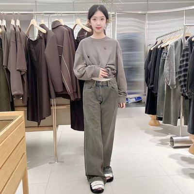 江南布衣女士时尚简约牛仔裤5O0E11280