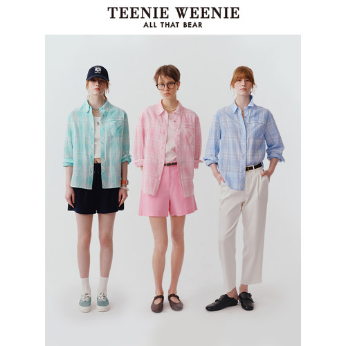 Teenie Weenie女士清晰时尚小熊衬衫TTYC252401E