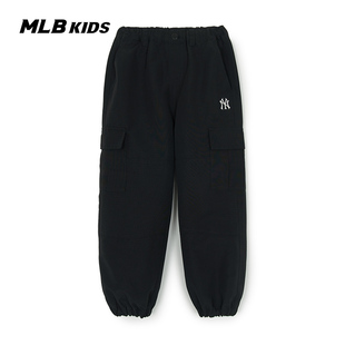 7AWPB0354 25夏款 MLB男女童精致复古立体感户外工装 直筒休闲长裤
