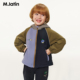 马拉丁儿童棉服25冬装 男小童不对称棉夹克 新款
