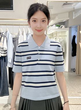 SEIFINI/诗凡黎女士时尚休闲短袖针织衫3F7732171