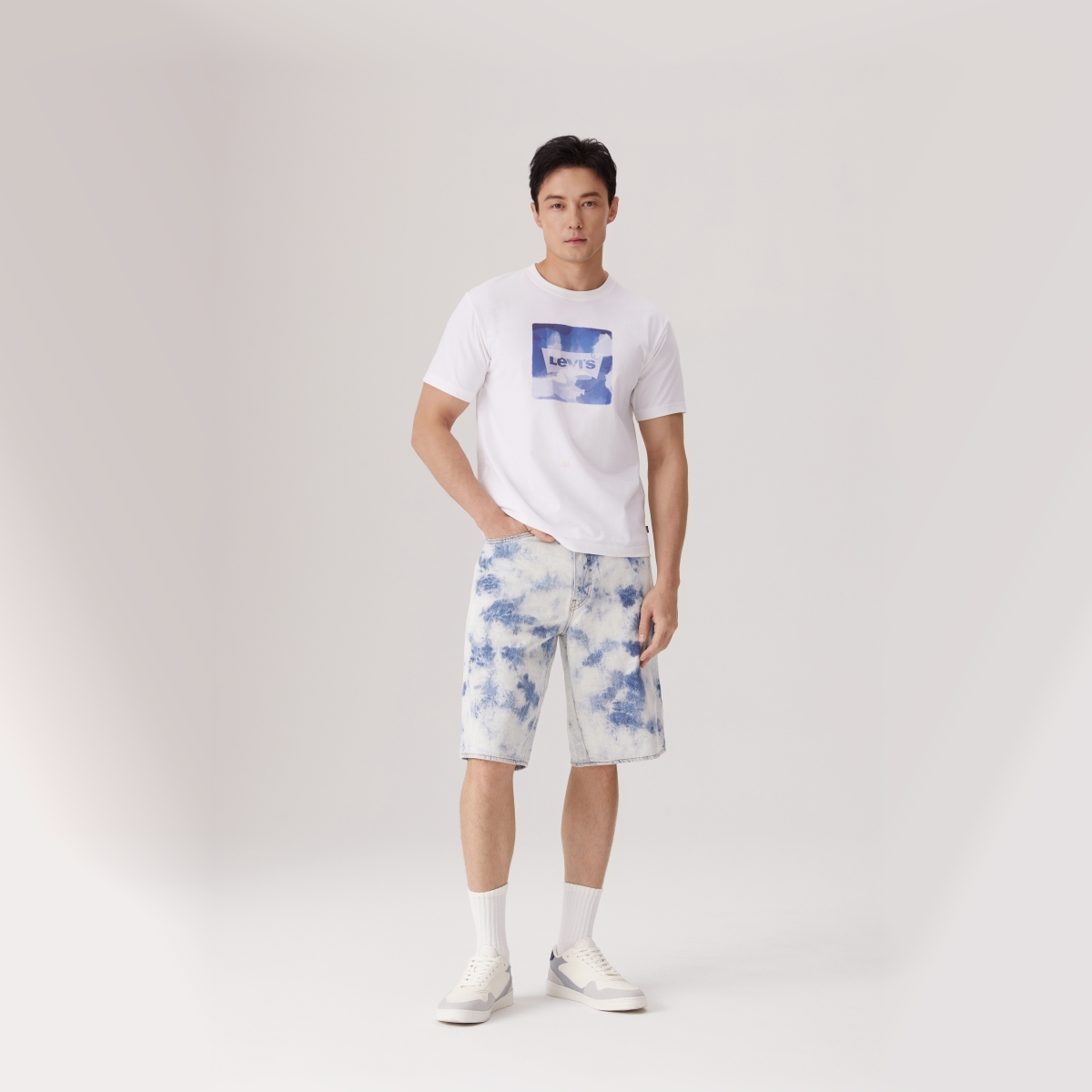 Levi's李维斯25年春季男士高街牛仔短裤001JM-0007
