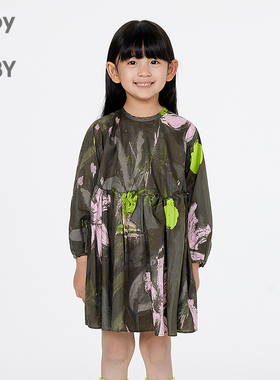 江南布衣童装宽松 长袖连衣裙 女童jnbybyjnby1P2G13060