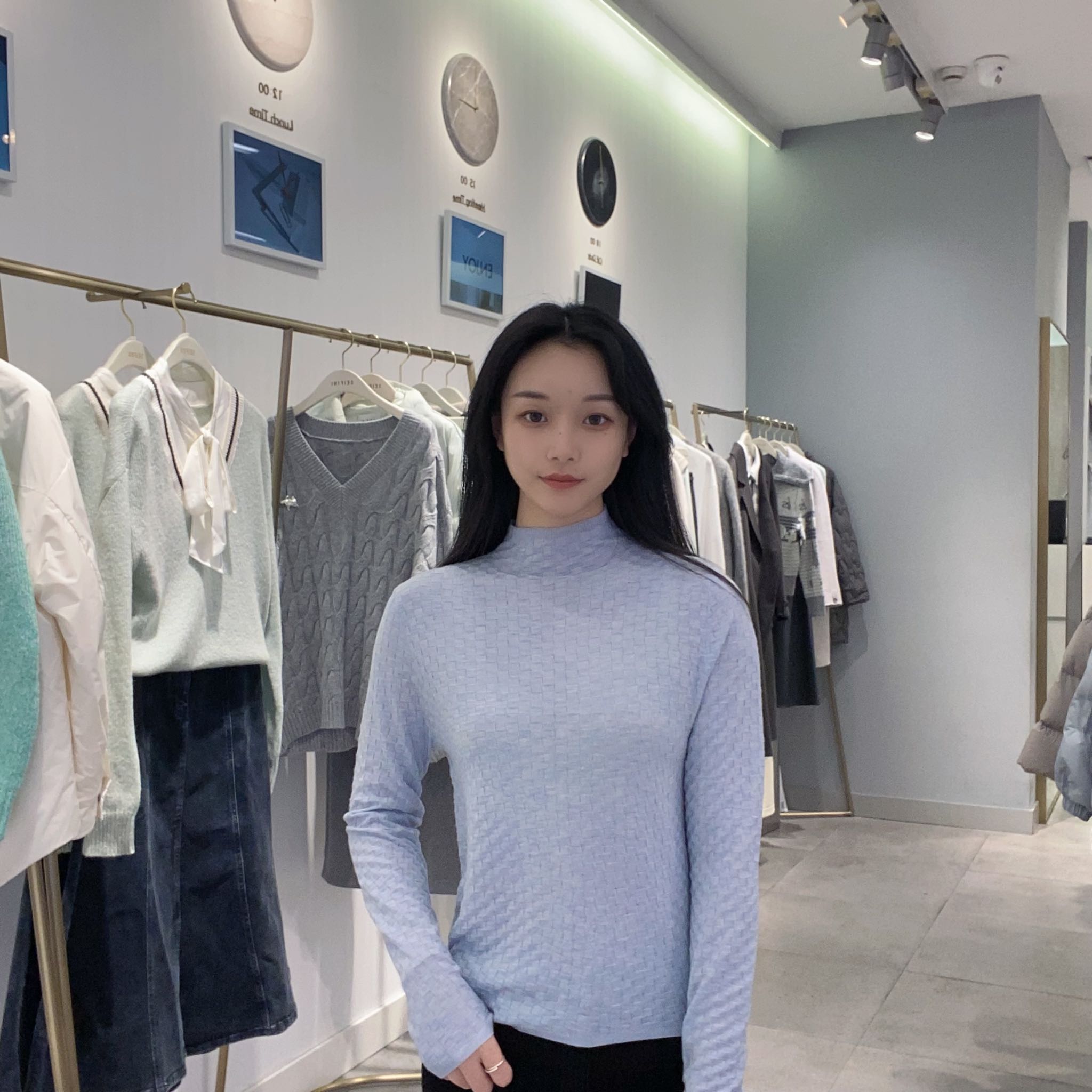 诗凡黎 女士休闲时尚毛针织衫3EA332452