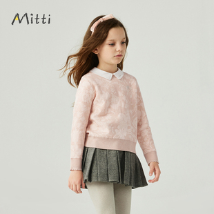 Mitti 儿童圆领毛衣 上衣可爱针织衫洋气童装ML3500305