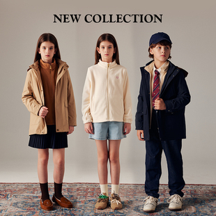 【一衣三穿】eland kids童装男女童外套24年连帽夹克EKJAE4T11K