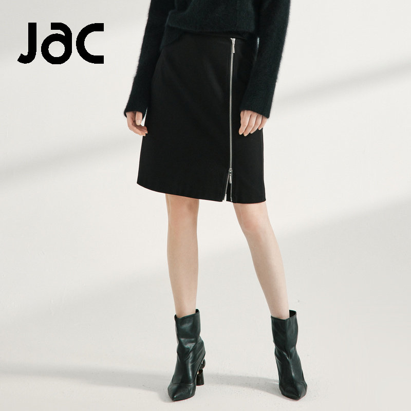 JAC女装职业通勤半身裙冬优雅直筒包臀裙AD9340091
